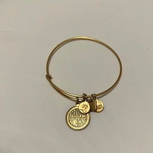 Alex and Ani gold ‘Born to be something’ charm bracelet